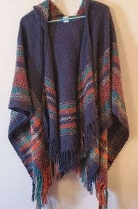 Free people hooded poncho